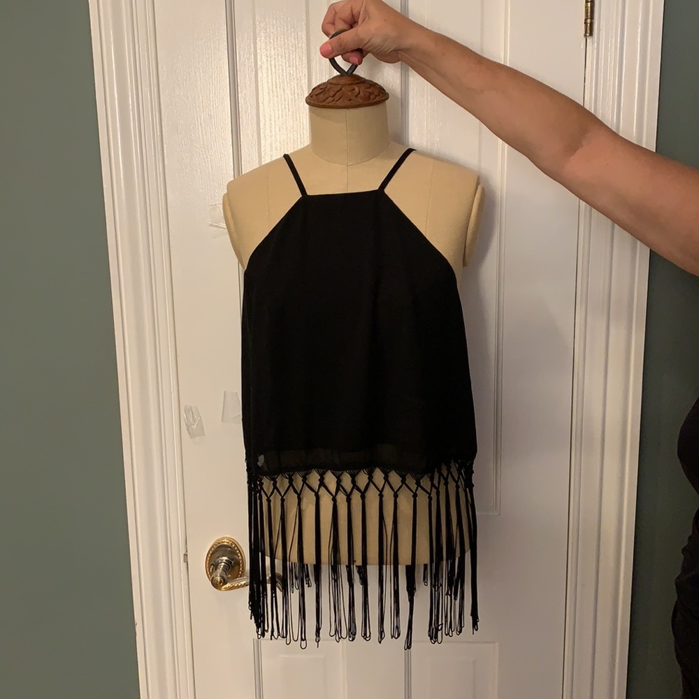 Fringe crop top